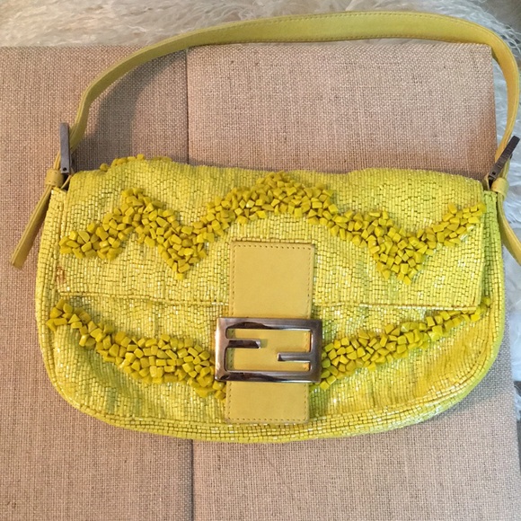 fendi beaded baguette